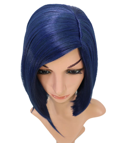 Wigs2you C-203 コスプレウィッグ ダークネイビーブルー ショートボブ 13インチ 難燃ファイバー 女性用 コスプレ