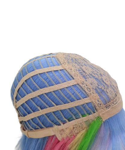 Wigs2you C-204 コスプレウィッグ マルチカラー レイヤードボブ 16インチ 耐熱ファイバー 女性用 イベント