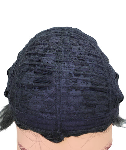 Wigs2you C-205 コスプレウィッグ ブラック 編み込み 16.5インチ 耐熱ファイバー 男性用 イベント