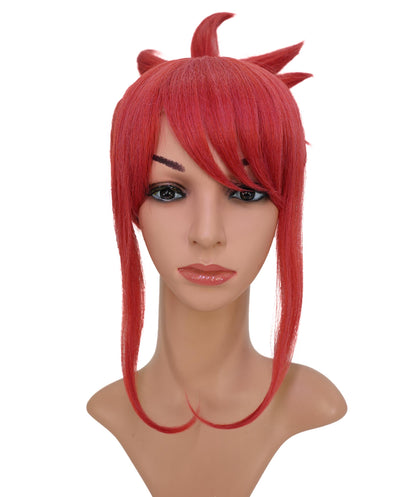 Wigs2you C-206コスプレウィッグ ダークレッド スパイキーショート 15インチ 耐熱ファイバー 女性用 イベント