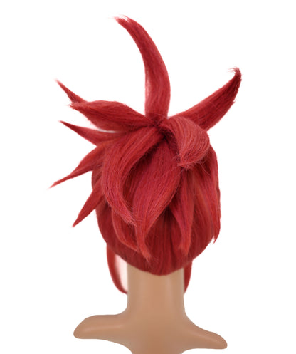 Wigs2you C-206コスプレウィッグ ダークレッド スパイキーショート 15インチ 耐熱ファイバー 女性用 イベント