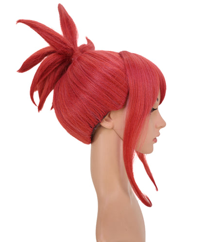 Wigs2you C-206コスプレウィッグ ダークレッド スパイキーショート 15インチ 耐熱ファイバー 女性用 イベント