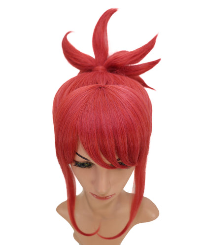 Wigs2you C-206コスプレウィッグ ダークレッド スパイキーショート 15インチ 耐熱ファイバー 女性用 イベント
