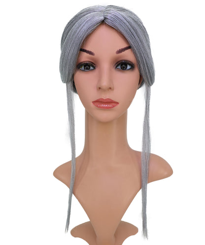 Wigs2you C-207コスプレウィッグ アッシュグレー エレガントレイヤー 19.5インチ 耐熱ファイバー 女性用 イベン