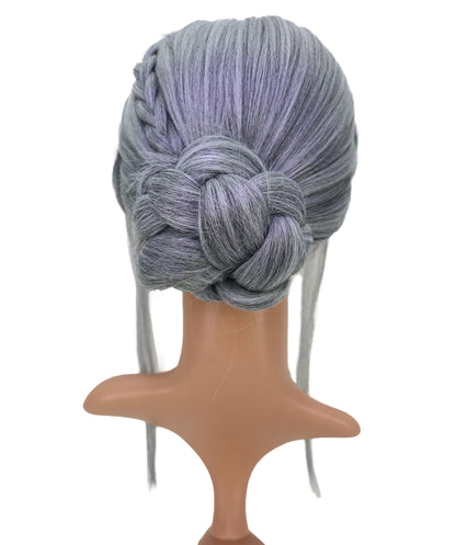 Wigs2you C-207コスプレウィッグ アッシュグレー エレガントレイヤー 19.5インチ 耐熱ファイバー 女性用 イベン