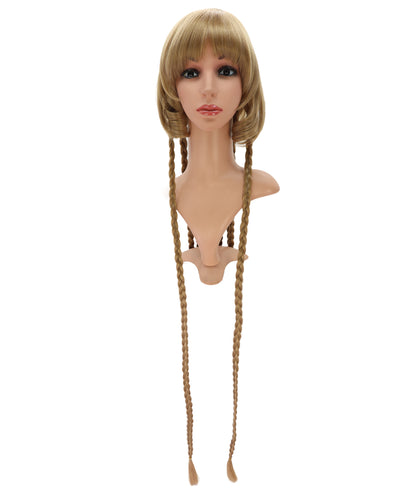 Wigs2you C-208 コスプレウィッグ ゴールデンブラウン エクストラロングストレート 47.5インチ 耐熱ファイバー 女性用 コスプレ