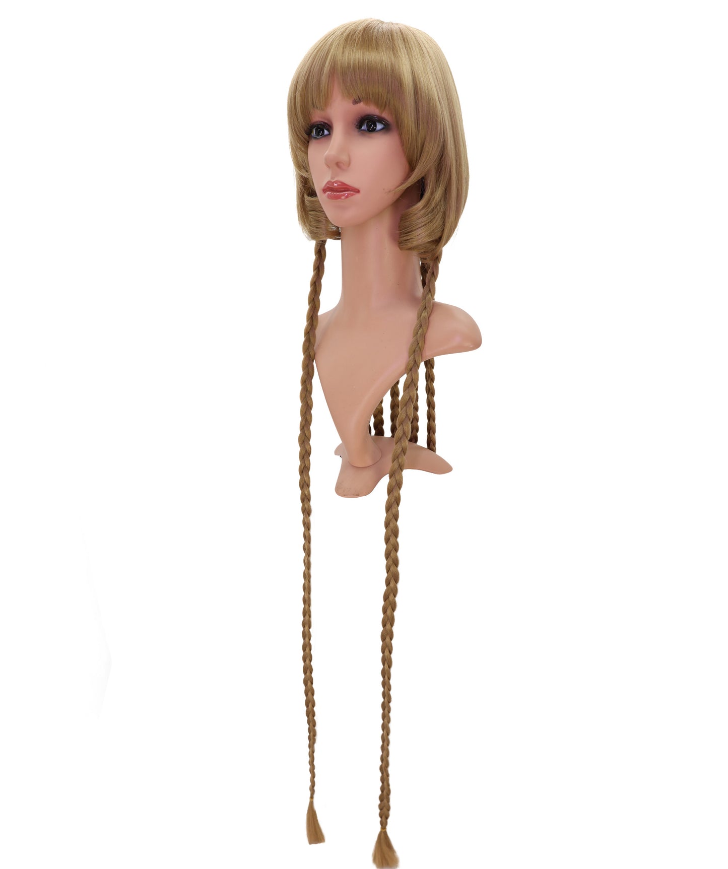 Wigs2you C-208 コスプレウィッグ ゴールデンブラウン エクストラロングストレート 47.5インチ 耐熱ファイバー 女性用 コスプレ