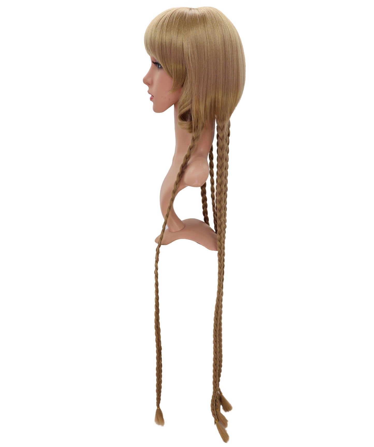 Wigs2you C-208 コスプレウィッグ ゴールデンブラウン エクストラロングストレート 47.5インチ 耐熱ファイバー 女性用 コスプレ