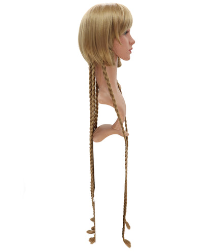 Wigs2you C-208 コスプレウィッグ ゴールデンブラウン エクストラロングストレート 47.5インチ 耐熱ファイバー 女性用 コスプレ