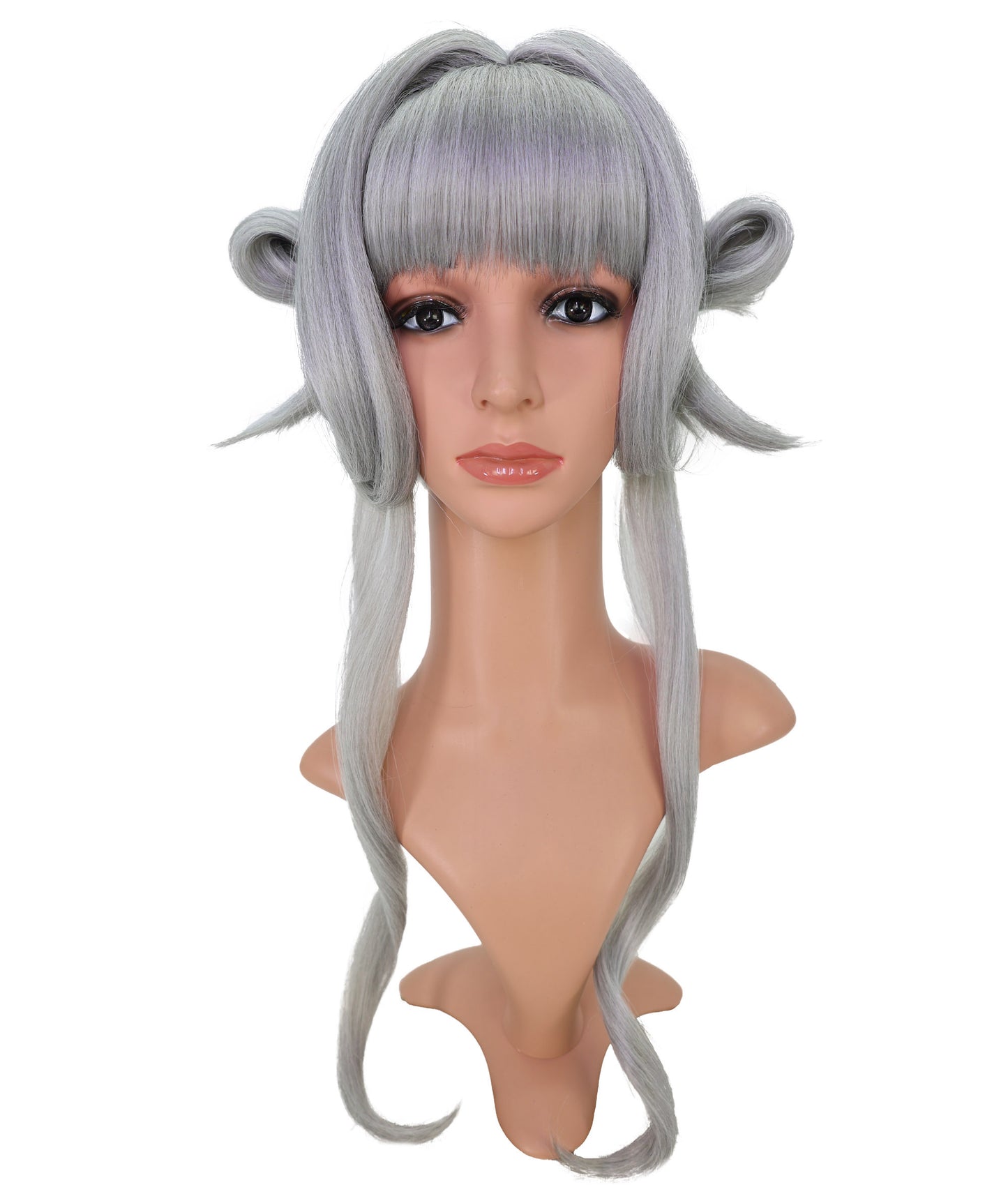 Wigs2you C-209 コスプレウィッグ グレー テクスチャードショート 21.5インチ 耐熱ファイバー 女性用 イベント