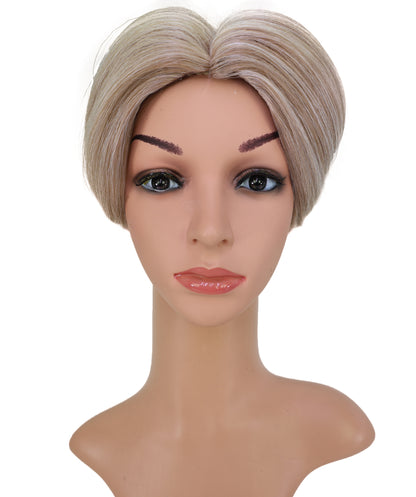 Wigs2you C-214 レディース コスプレ ウィッグ 10.5インチ ショート ストレート ペールブロンド 耐熱ファイバー キャップレス フルウィッグ ハロウィン 仮装 パーティー イベント