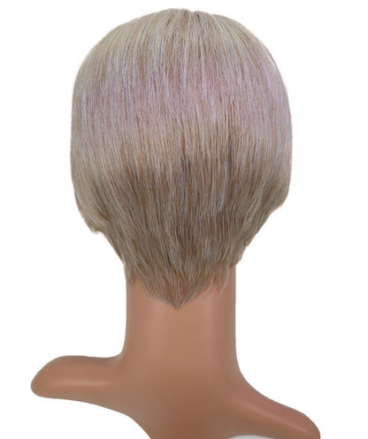 Wigs2you C-214 レディース コスプレ ウィッグ 10.5インチ ショート ストレート ペールブロンド 耐熱ファイバー キャップレス フルウィッグ ハロウィン 仮装 パーティー イベント