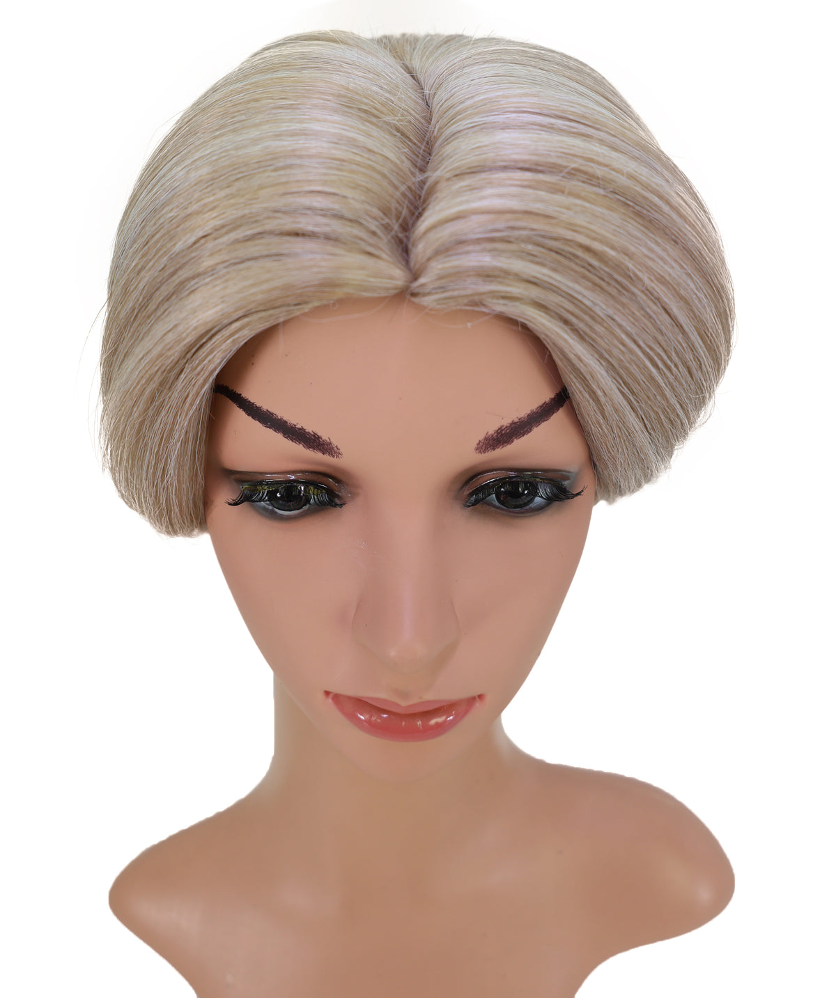 Wigs2you C-214 レディース コスプレ ウィッグ 10.5インチ ショート ストレート ペールブロンド 耐熱ファイバー キャップレス フルウィッグ ハロウィン 仮装 パーティー イベント