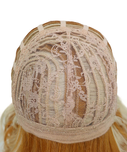 Wigs2you C-215 レディース コスプレ ウィッグ 21インチ ロング カール ブロンド オンブレ 耐熱ファイバー キャップレス フルウィッグ ハロウィン 仮装 パーティー イベント