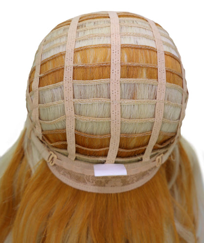 Wigs2you C-215 レディース コスプレ ウィッグ 21インチ ロング カール ブロンド オンブレ 耐熱ファイバー キャップレス フルウィッグ ハロウィン 仮装 パーティー イベント