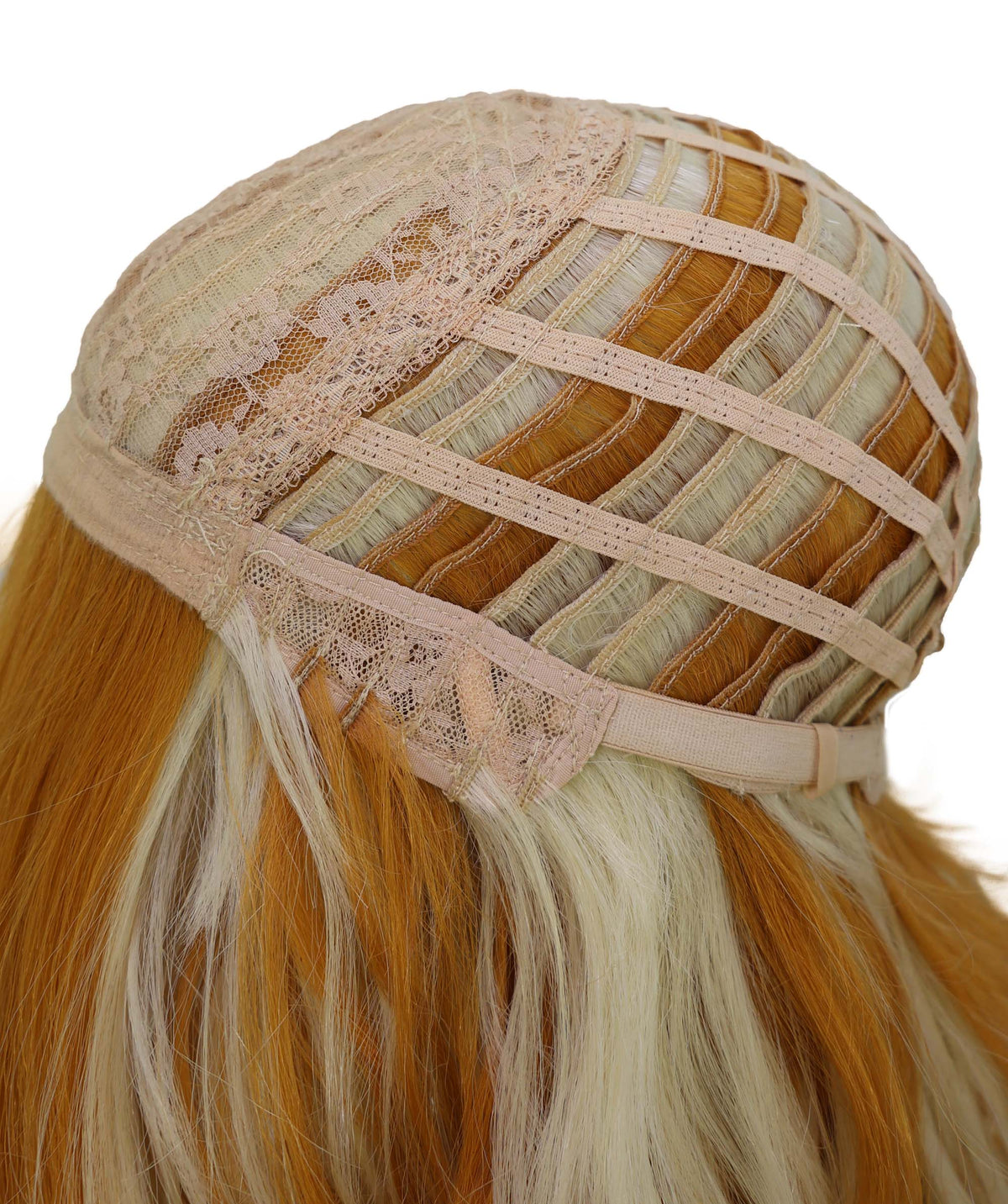 Wigs2you C-215 レディース コスプレ ウィッグ 21インチ ロング カール ブロンド オンブレ 耐熱ファイバー キャップレス フルウィッグ ハロウィン 仮装 パーティー イベント