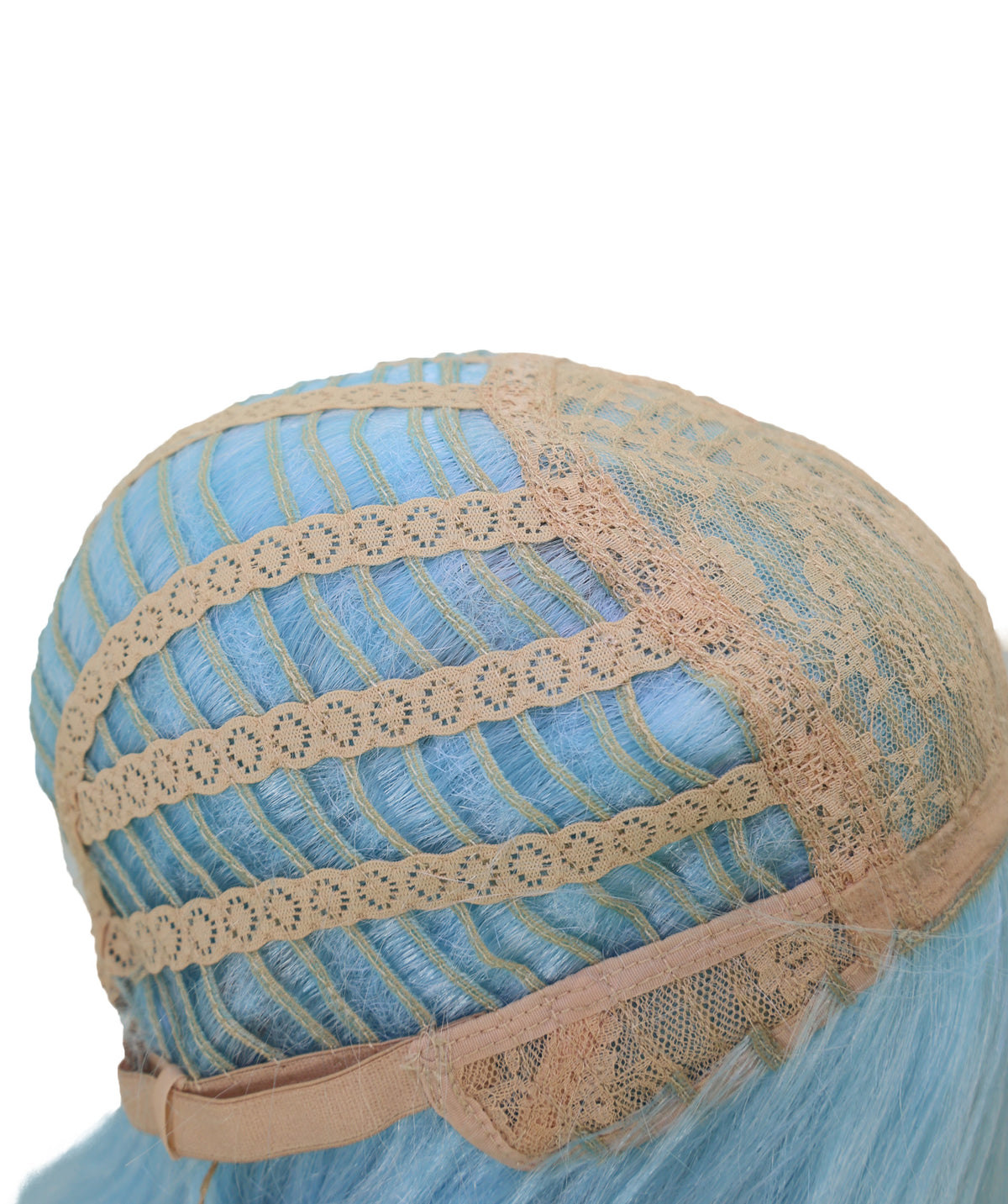 Wigs2you C-229 「60cm ライトスカイブルー ロングストレート コスプレウィッグ（女性用）、耐熱合成繊維、標準キャップ付き」
