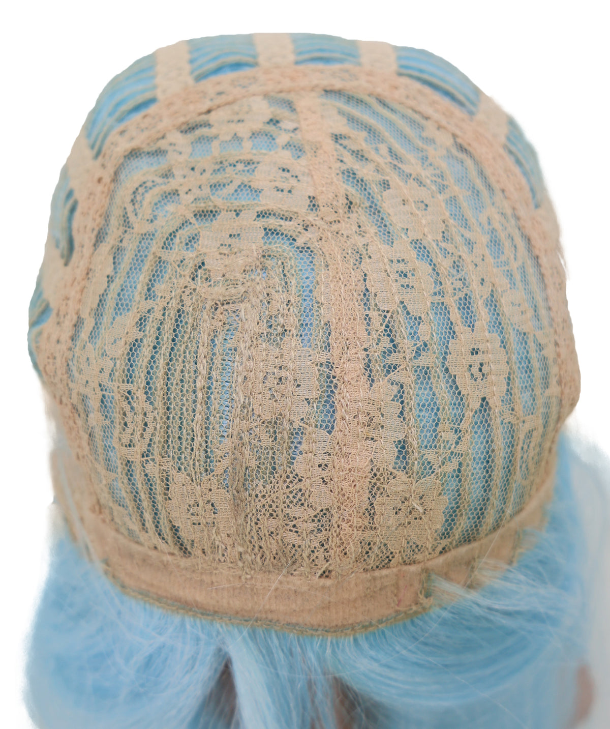 Wigs2you C-229 「60cm ライトスカイブルー ロングストレート コスプレウィッグ（女性用）、耐熱合成繊維、標準キャップ付き」