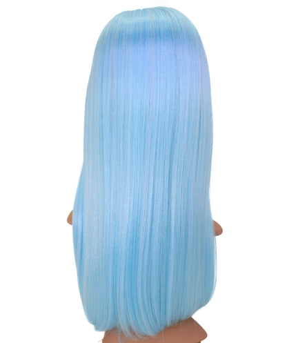 Wigs2you C-229 「60cm ライトスカイブルー ロングストレート コスプレウィッグ（女性用）、耐熱合成繊維、標準キャップ付き」