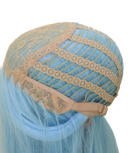 Wigs2you C-229 「60cm ライトスカイブルー ロングストレート コスプレウィッグ（女性用）、耐熱合成繊維、標準キャップ付き」