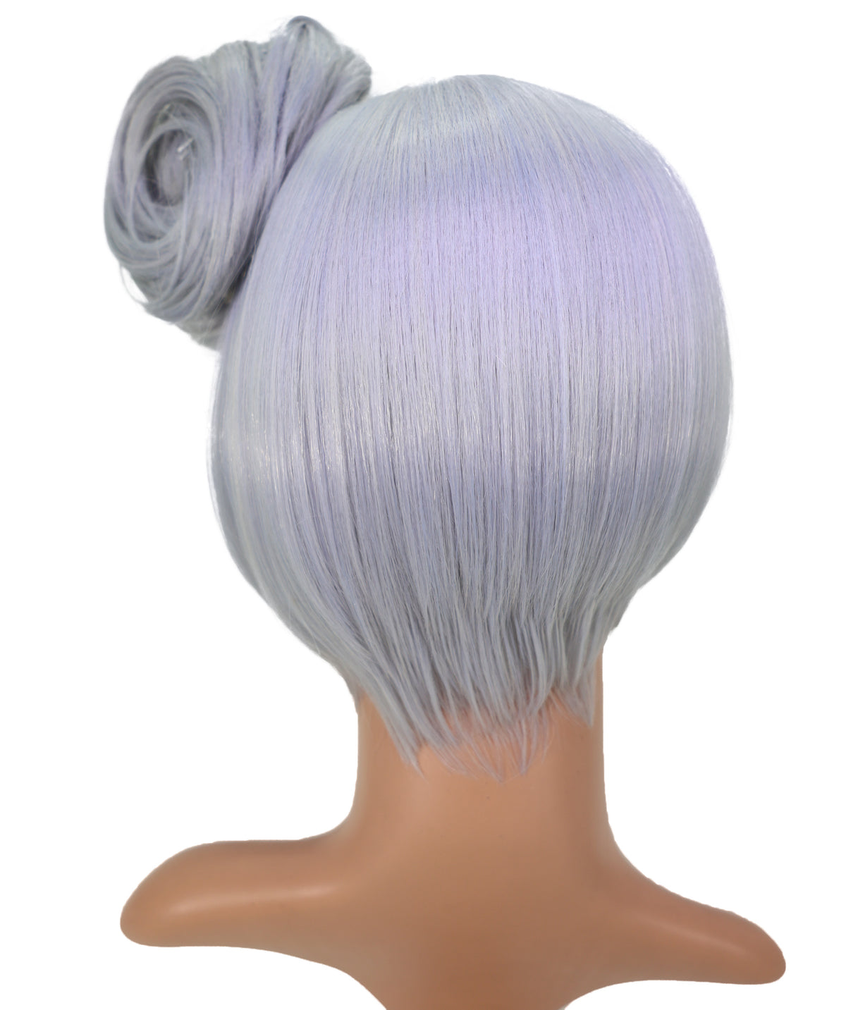 Wigs2you C-231「30cm シルバーグレー コスプレウィッグ（女性用）、ショートレイヤーボブ、ハイバン、サイドバング付き」