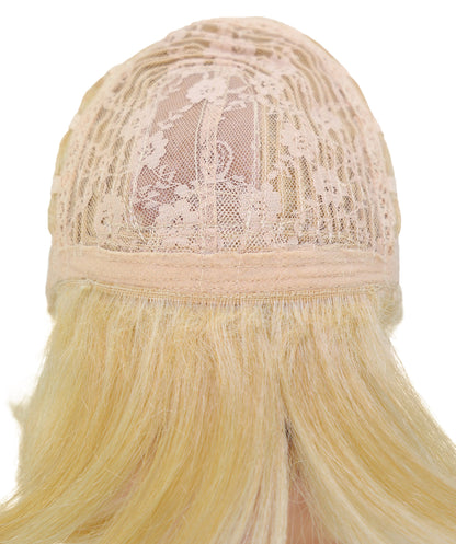 Wigs2you C-233 「70cm ゴールデンブロンド コスプレウィッグ（女性用）、ロングウェーブポニーテール アニメ風ウィッグ（サイドバング付き）」