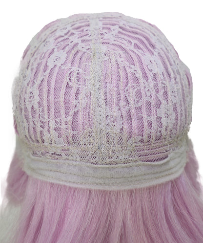 Wigs2you C-237 女性用コスプレウィッグ（パステルライラック、100cm）― 超ロングストレート、バブルブレイド＆フルバング付きアニメ風ウィッグ