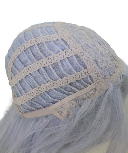 Wigs2you C-238 「14インチ シルバーブルー コスプレウィッグ _ ショート ふわふわ レイヤード アニメ風ヘア _ サイドバング」