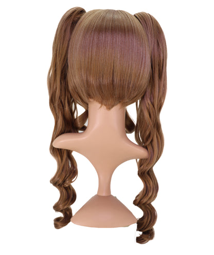 Wigs2you C-232 「26インチ ゴールデンチェスナット コスプレウィッグ（女性用）、ロングカールツインポニーテール アニメコスチュームウィッグ（フルバング付き）」