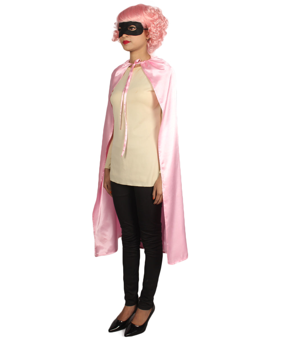 大人用ユニセックス JCO-220_4 スーパーヒーローピンクケープ＆マスクセット ハロウィンコスチューム