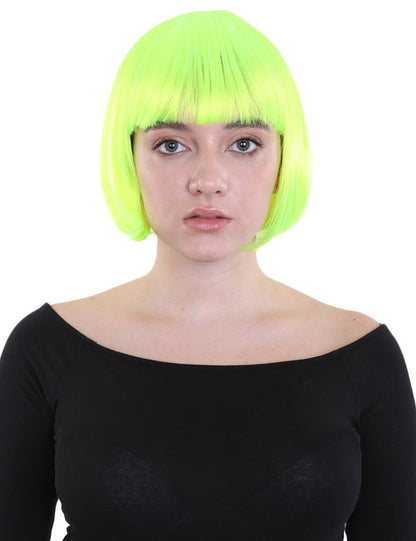 Wigs2you ハロウィンとパーティープレミアムレディース H-503 クラシックフラッパー ネオングリーン