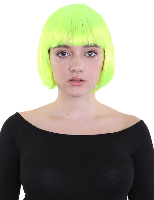 Wigs2you ハロウィンとパーティープレミアムレディース H-503 クラシックフラッパー ネオングリーン