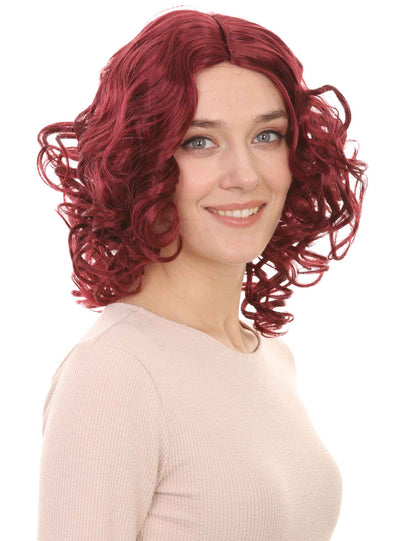 Wigs2you ハロウィン パーティー プレミアム レディース H-1414 着けやすい 快適なフィット感 カリフォルニア ガール バーガンディ ウィッグ
