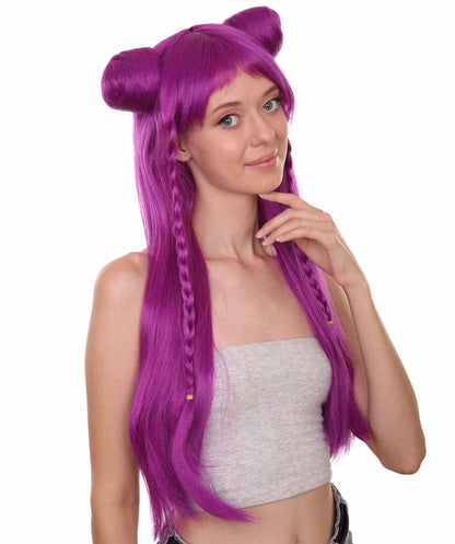 ハロウィンパーティープレミアムレディ H-5437 ダブルバンズアニメロングウィッグ