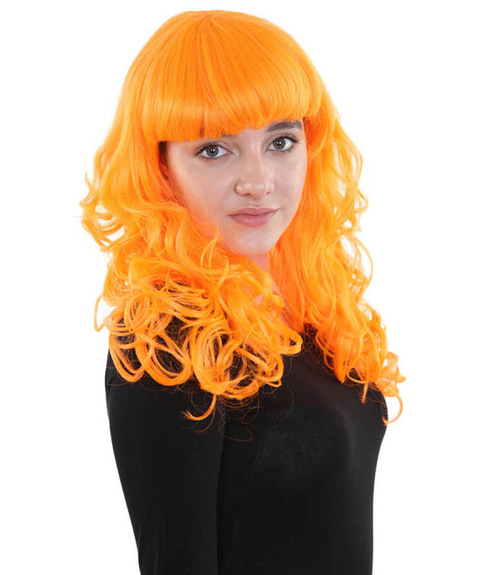 Wigs2you ハロウィンパーティープレミアム H-814 バットマン 女性ジョーカーウィッグ パンプキンオレンジ色