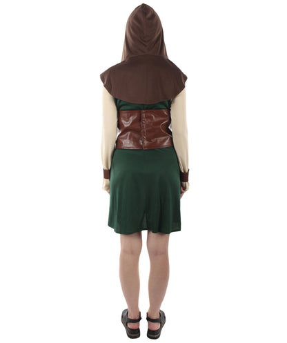女性 JCP-223 のローグコスチューム グリーン コスプレハロウィンコスチューム