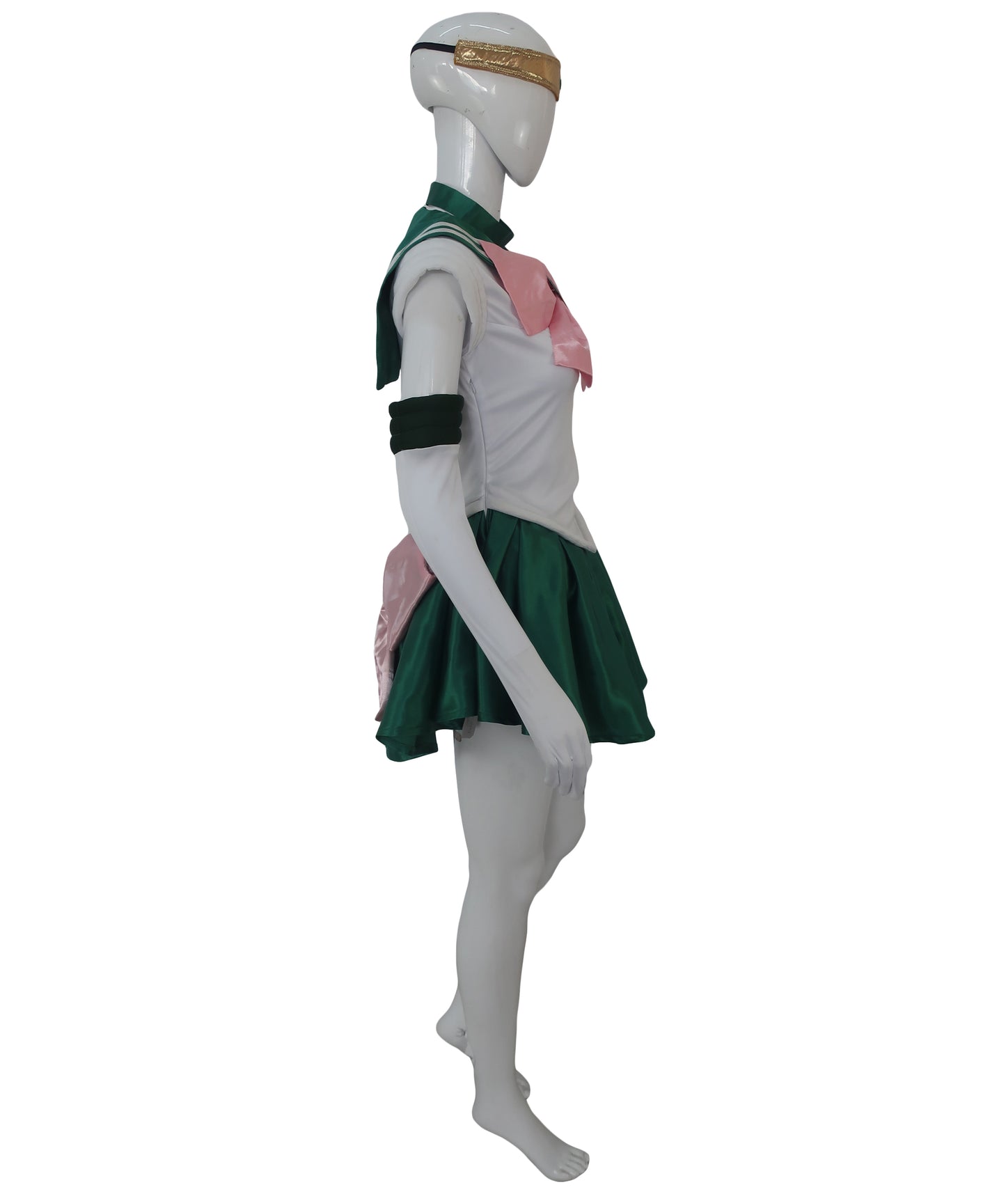 大人の女性用 JCA-048 セーラームーン（ジュピター） ダークグリーン ピンク ホワイト コスプレ衣装