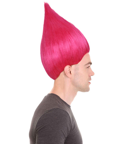 Wigs2you ハロウィンパーティープレミアム メンズ H-624 トロールズウィッグ ネオンピンク
