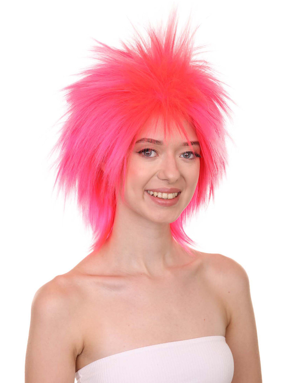 Wigs2you ハロウィンパーティープレミアムレディース H-1681 着け心地が良い とても快適 ファンキーパンク ネオンピンクウィッグ