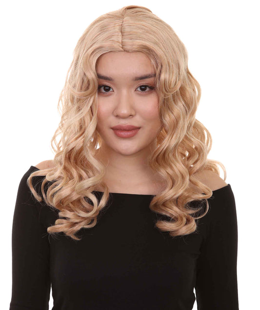 Wigs2you ハロウィンパーティー プレミアム レディース H-1103 とても快適なアリスウィッグ 鏡の国のアリス ゴールデンブロンドカラー
