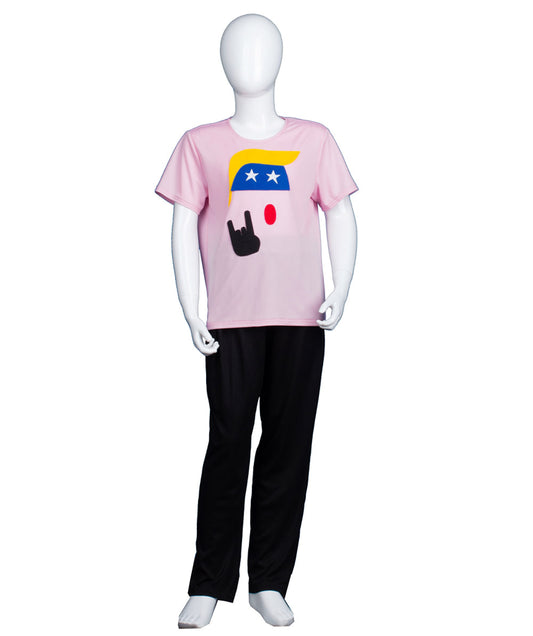 子供用 JCO-177(Kids)_4 プレジデント ロゴ Tシャツ ライト ピンク コスプレ コスチューム