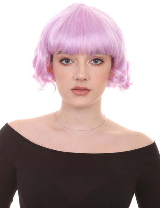 Wigs2you ハロウィン パーティー プレミアム レディース H-1356 着けやすい 快適なフィット感 カーニバル Lt パープル ウェーブのかつら