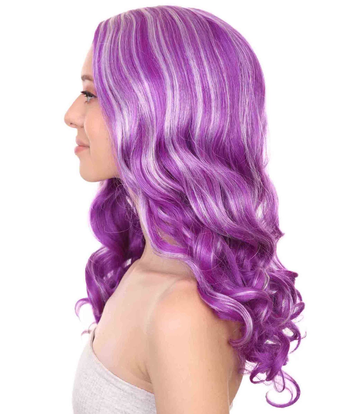 プレミアムハロウィンパーティーレディ H-5457 ロングレングス ストレート アニメポニーウィッグ