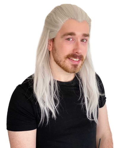 Wigs2you C-216 ウィッチハンター ウィッグ メンズ コスプレウィッグ ワーロックウィッグ ショート スリックバック 耐熱 フルウィッグ ハロウィン 仮装 イベント パーティー
