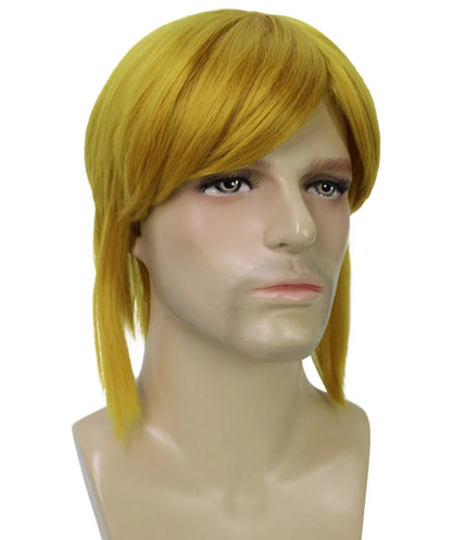 Wigs2you C-217リンク ウィッグ メンズ ブロンド コスプレウィッグ 14インチ ストレート フルウィッグ 耐熱 金髪 ハロウィン 仮装 イベント