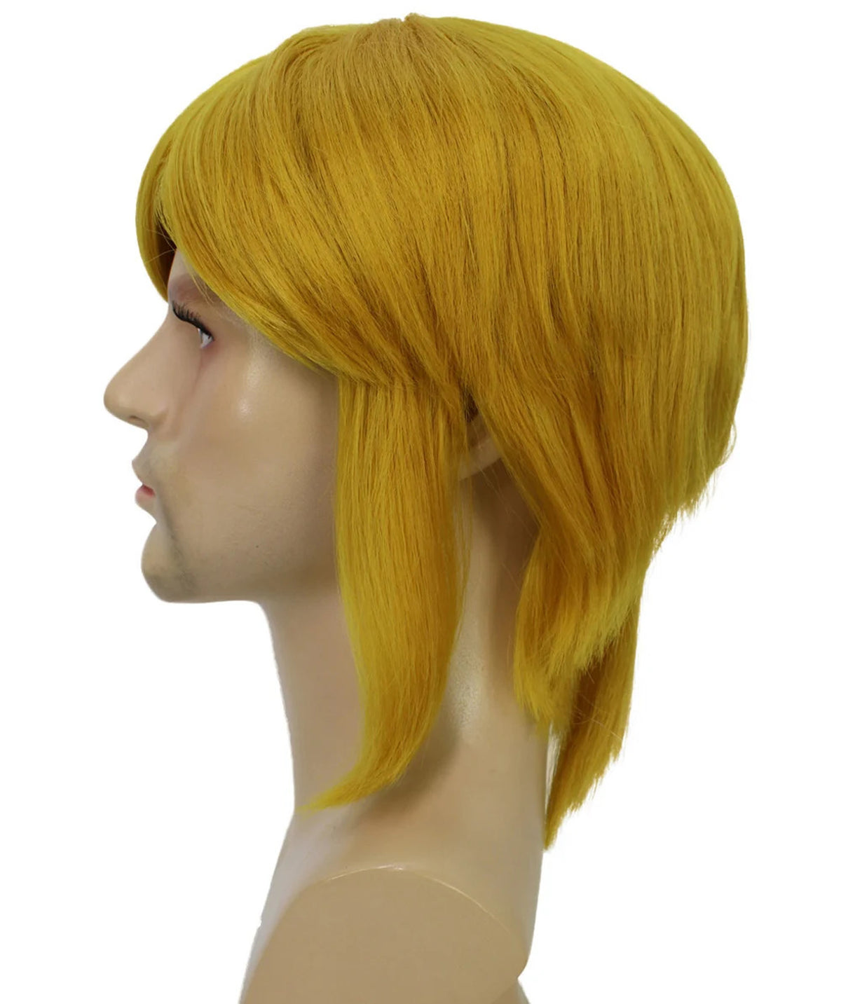 Wigs2you C-217リンク ウィッグ メンズ ブロンド コスプレウィッグ 14インチ ストレート フルウィッグ 耐熱 金髪 ハロウィン 仮装 イベント
