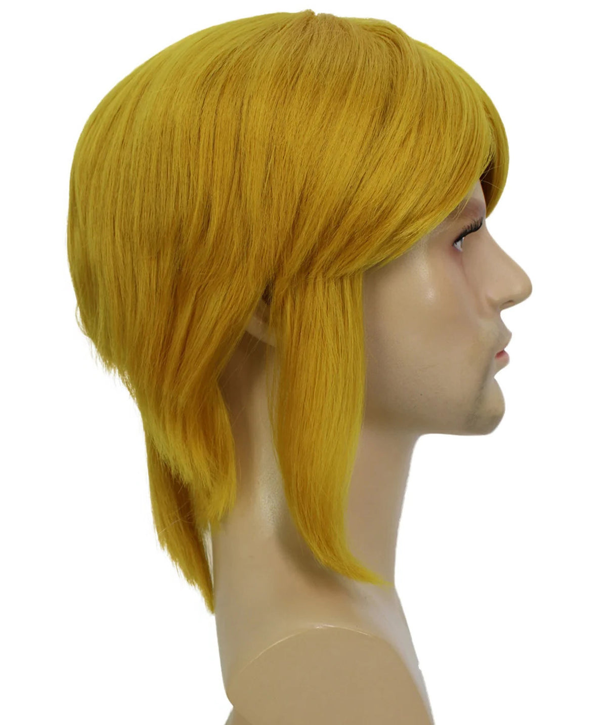 Wigs2you C-217リンク ウィッグ メンズ ブロンド コスプレウィッグ 14インチ ストレート フルウィッグ 耐熱 金髪 ハロウィン 仮装 イベント