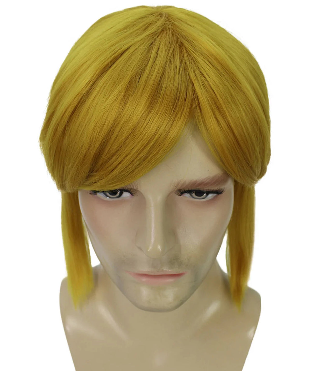 Wigs2you C-217リンク ウィッグ メンズ ブロンド コスプレウィッグ 14インチ ストレート フルウィッグ 耐熱 金髪 ハロウィン 仮装 イベント