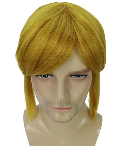 Wigs2you C-217リンク ウィッグ メンズ ブロンド コスプレウィッグ 14インチ ストレート フルウィッグ 耐熱 金髪 ハロウィン 仮装 イベント