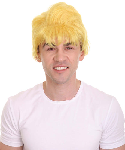 Wigs2you C-222 ウィッグ メンズ コスプレウィッグ ショート オレンジ ブロンド フルウィッグ 耐熱 アニメ コスプレ 仮装 イベント